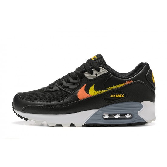 Reps Nike Air Max 90 Black Yellow and Orange Sneaker