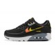 Reps Nike Air Max 90 Black Yellow and Orange Sneaker