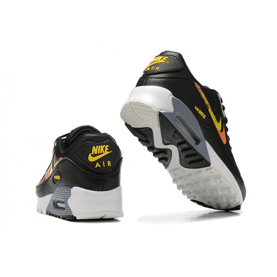 Reps Nike Air Max 90 Black Yellow and Orange Sneaker