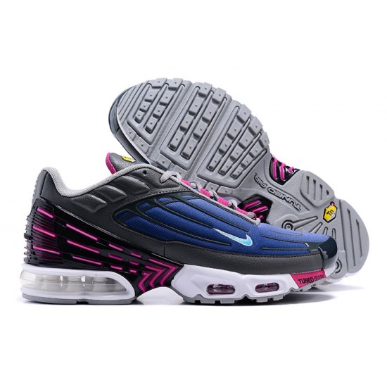 Reps Nike Air Max Plus 3 Grey Blue and Purple Sneaker