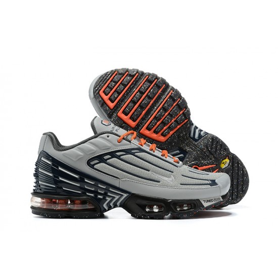 Reps Nike Air Max Plus 3 Grey Orange and Black DM2560-001 Sneaker