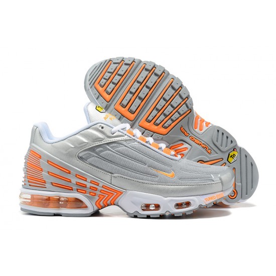 Reps Nike Air Max Plus 3 Grey Orange and Silver Sneaker