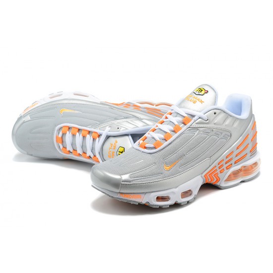 Reps Nike Air Max Plus 3 Grey Orange and Silver Sneaker