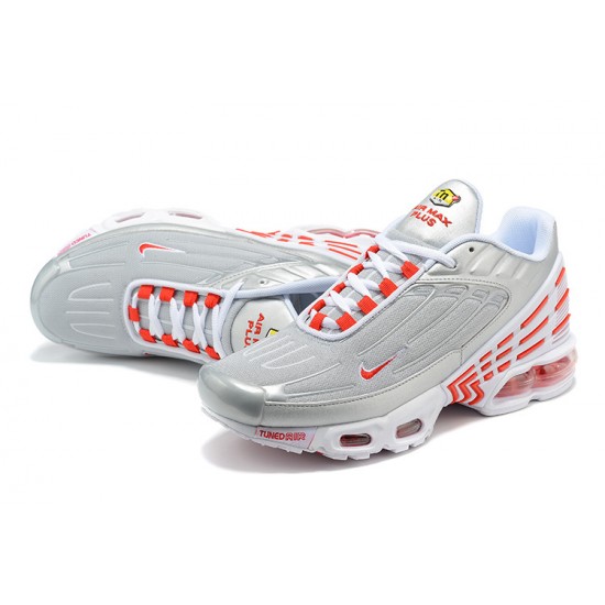 Reps Nike Air Max Plus 3 Grey Silver and Red  CK5178-072 Sneaker