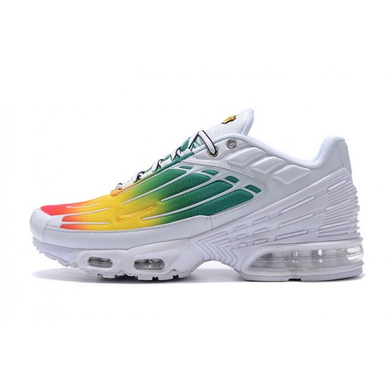 Reps Nike Air Max Plus 3 White Green and Yellow Sneaker