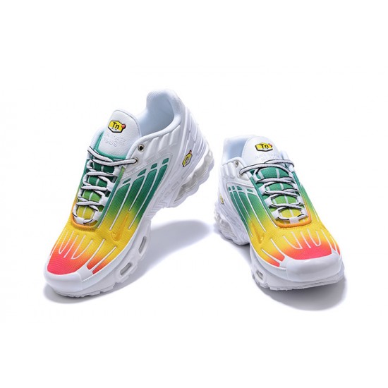 Reps Nike Air Max Plus 3 White Green and Yellow Sneaker