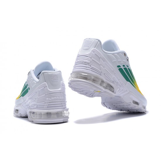 Reps Nike Air Max Plus 3 White Green and Yellow Sneaker