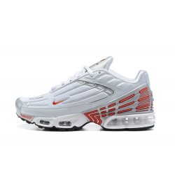 Reps Nike Air Max Plus 3 White Red and Silver Sneaker