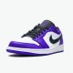 553558-500 Repsneakers Jordan 1 Low Court Purple White