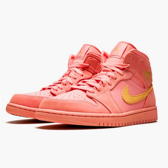 852542-600 Repsneakers Jordan 1 Mid Coral Gold