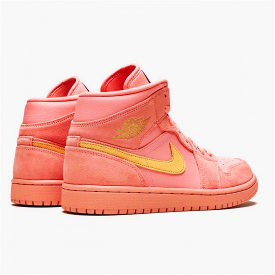 852542-600 Repsneakers Jordan 1 Mid Coral Gold