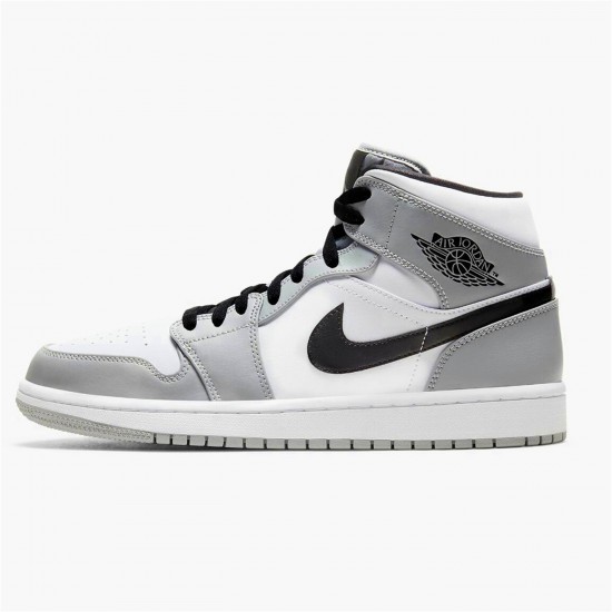 554724-092 Repsneakers Jordan 1 Mid Light Smoke Grey