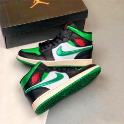 554724-067 Repsneakers Jordan 1 Mid Green Toe