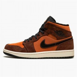 DC7294-200 Repsneakers Jordan 1 Mid SE Dark Chocolate