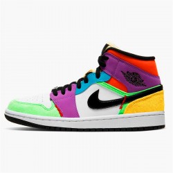 CW1140-100 Repsneakers Jordan 1 Mid SE Multi-Color (W)