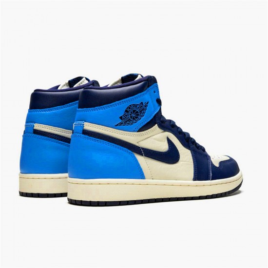 555088-140 Repsneakers Jordan 1 Retro High Obsidian UNC