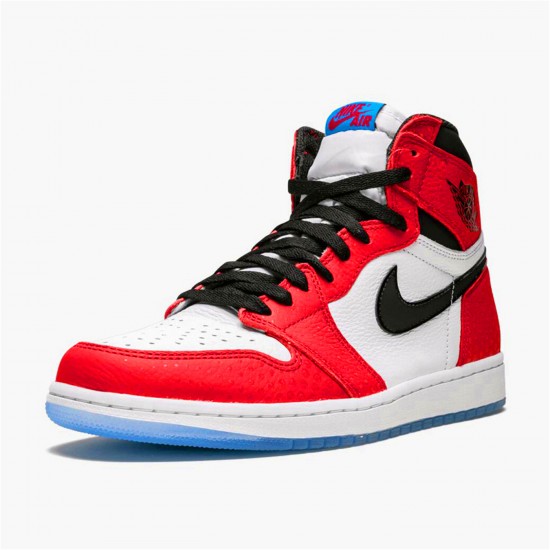 555088-602 Repsneakers Jordan 1 Retro High Spider-Man Origin Story